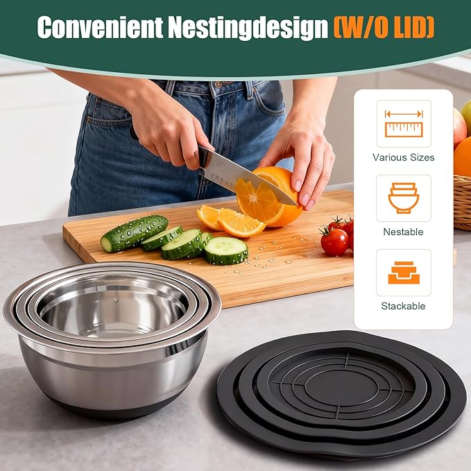 Stainless Steel Mixing Bowls Set