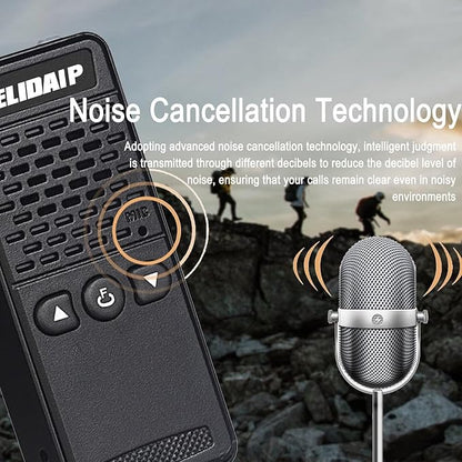 ELIDAIP T-M2 Ultra Mini Walkie Talkies, Rechargeable Two Way Radios Long Range