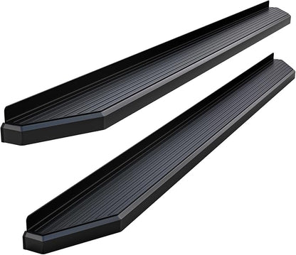 APS 6-inch (Black Stainless Steel Flat Style) Running Boards Nerf Bars Side Steps Compatible with Ram 1500 2009-2018 Crew Cab & Ram 2500 3500 2010-2026