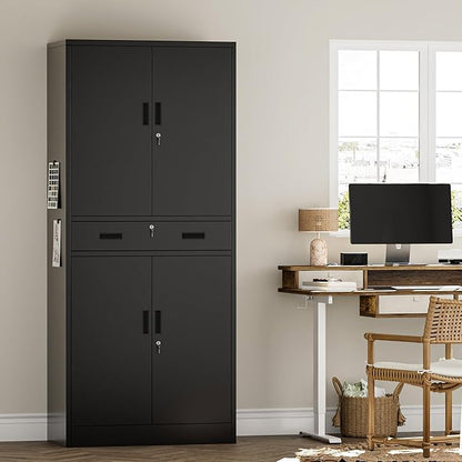 Metal Storage Cabinets with 1Drawer, Steel Storage File Cabinet