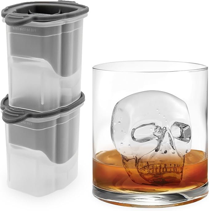 Tovolo Skull Ice Cube Mold Pack of 2 Craft Ice Molds
