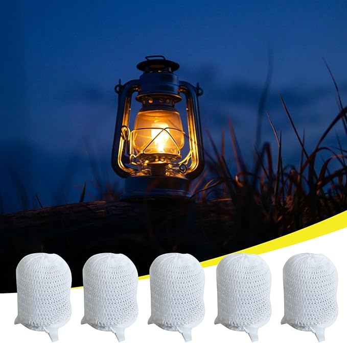 Preformed Gas Light Mantles, Gas Lamp Mantles Gaslight Mantles Preformed Inverted Mantle Gas Light Preformed Mantle for Outdoor Indoor Gas Lights