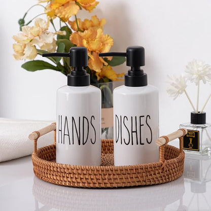 FE Hand Soap Dispenser, 10oz Ceramic Soap Dispenser