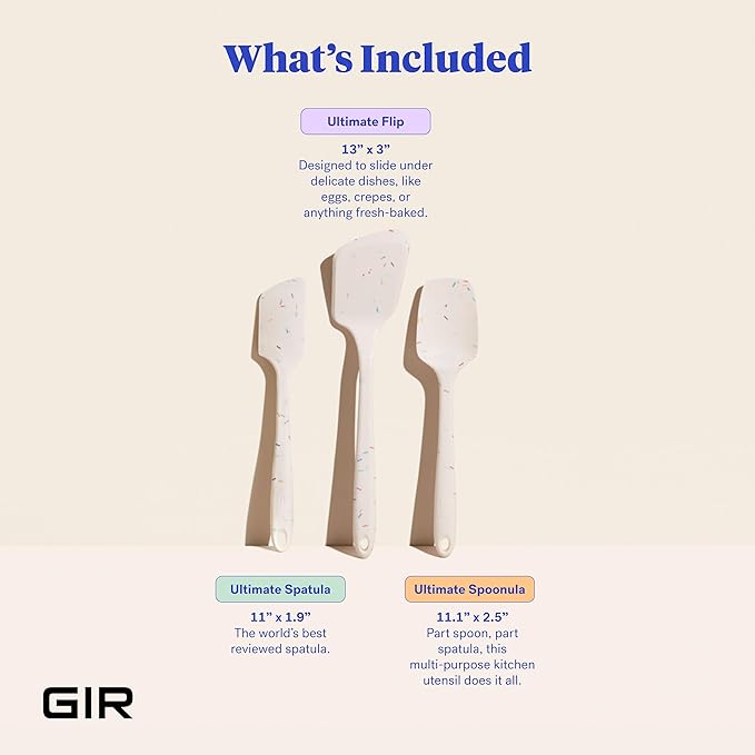 GIR: Get It Right 3-Piece Ultimate Silicone Kitchen Utensils Set