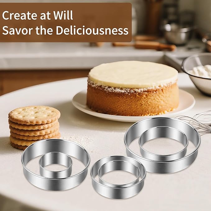 9Pcs Round Cookie Cutter Set