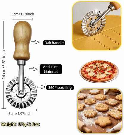 Pastry Wheel Cutter, 2 Inch Ravioli Cutter