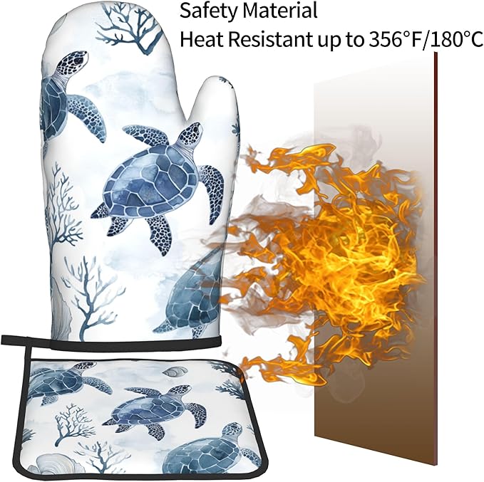 Nautical Oven Mitts for Women
