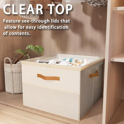 Shoe Organizer for Closet, 2 Pack Foldable Shoe Storage Organizer Box Bin
