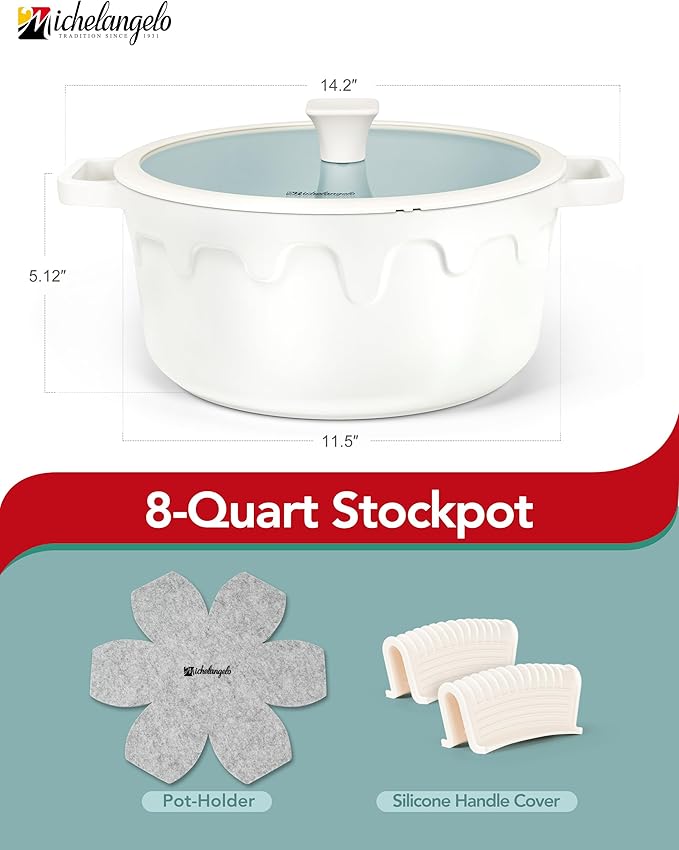 MICHELANGELO 8-Quart Soup Pot