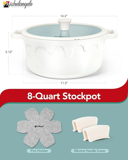 MICHELANGELO 8-Quart Soup Pot