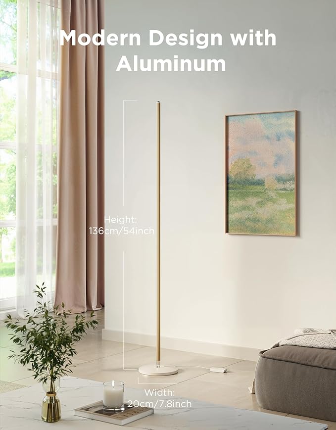 Govee RGBIC Floor Lamp Basic, LED Corner Lamp Works