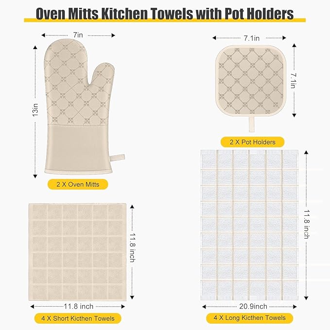 Oven Mitts Kitchen Towels Dishcloths