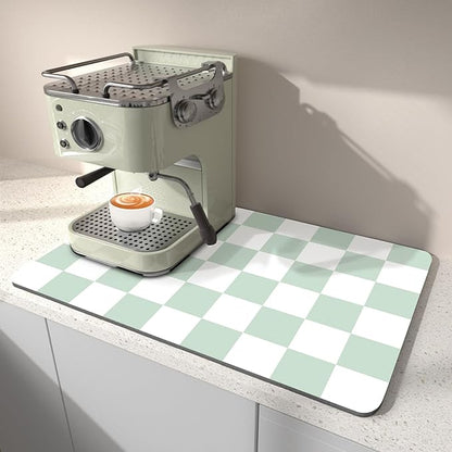 Dish Drying Mat for Kitchen Counter, Absorbent Stain-Resistant Countertop