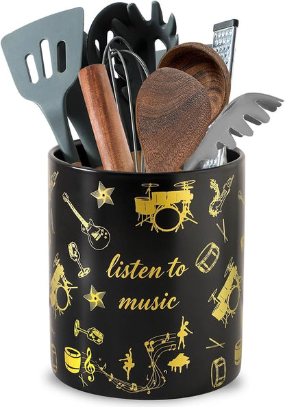 7" Music Utensil Holder, Large Kitchen Utensil Holder Organizer
