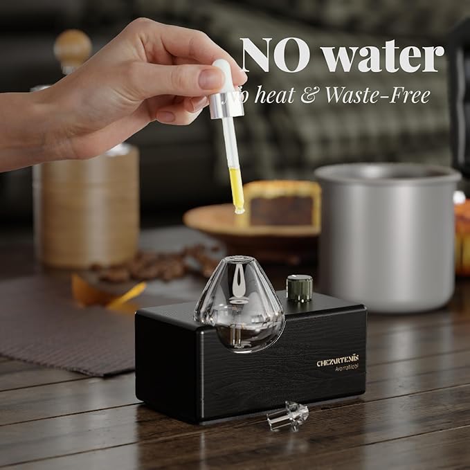 Black Obsidian Glass Essential Oil Diffuser