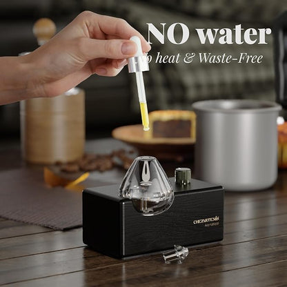 Black Obsidian Glass Essential Oil Diffuser