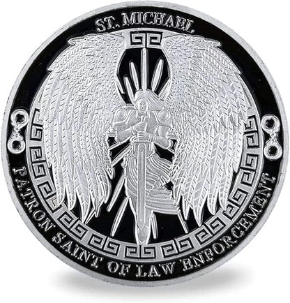 The Archangel Michael Challenge Coin Police Military Hero's Coin (Pack of 6)