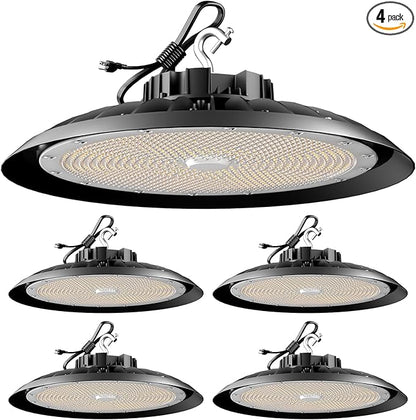 ACOHOOK 420W LED High Bay Light 5000K Daylight UFO Commercial Bay Light