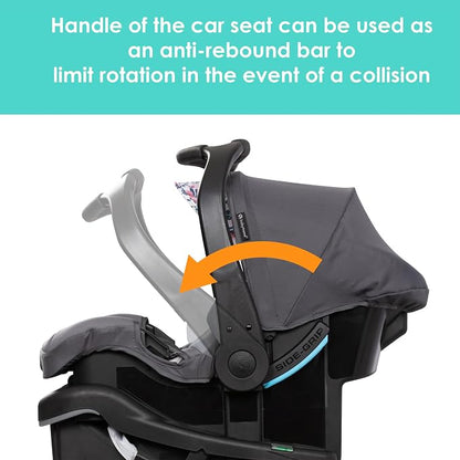 Baby Trend EZ Ride SE Travel System with Secure-Lift Infant Car Seat, Bluebell