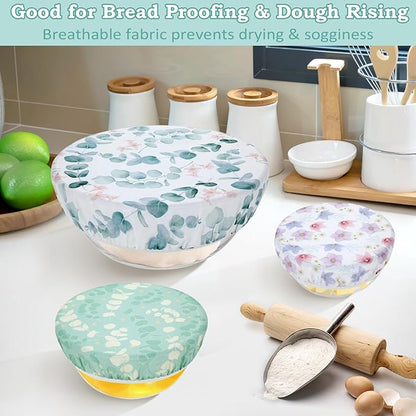 5-Size Reusable Beeswax Bowl Covers