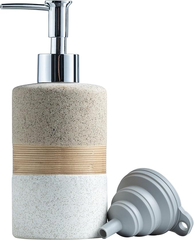 Ceramic Dish Soap Dispenser Set