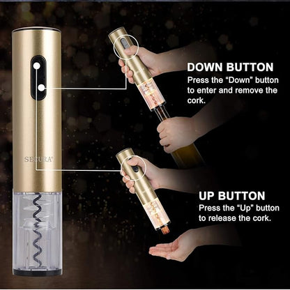 Secura Electric Wine Opener, Automatic Bottle Corkscrew Opener