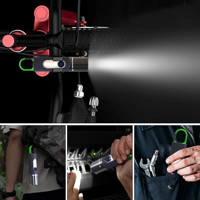 LED Rechargeable Flashlights, Zoomable 4 Modes 1000 Lumens, IPX4 Waterproof & Type-C Powerful Tactical Small Flashlights for Hiking, Travel, Camping, Emergency Gifts