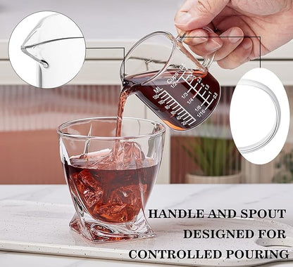 Ackers Etching Scale Measuring Glass --Made of High Borosilicate Glass Measuring