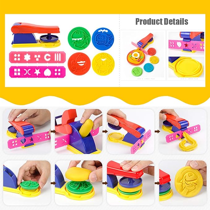 32-Piece Dough Tool Set for Kids – Dough Play Tools