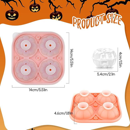 Orange 3D Pumpkin Ice Cube Tray
