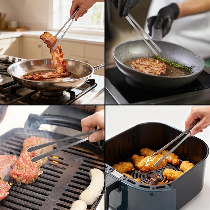 Vaincre 4PCS Kitchen Tongs Tweezers
