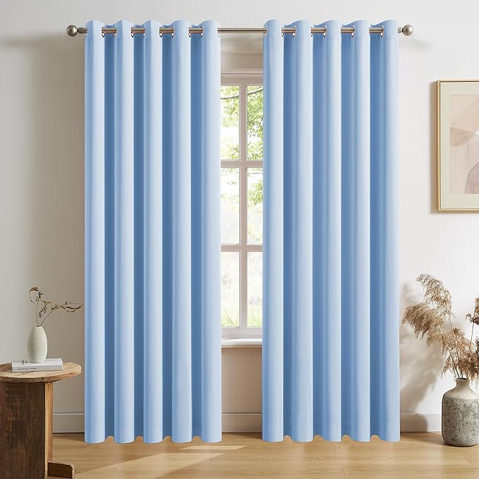 DUALIFE 108 Inch Length Blackout Curtains
