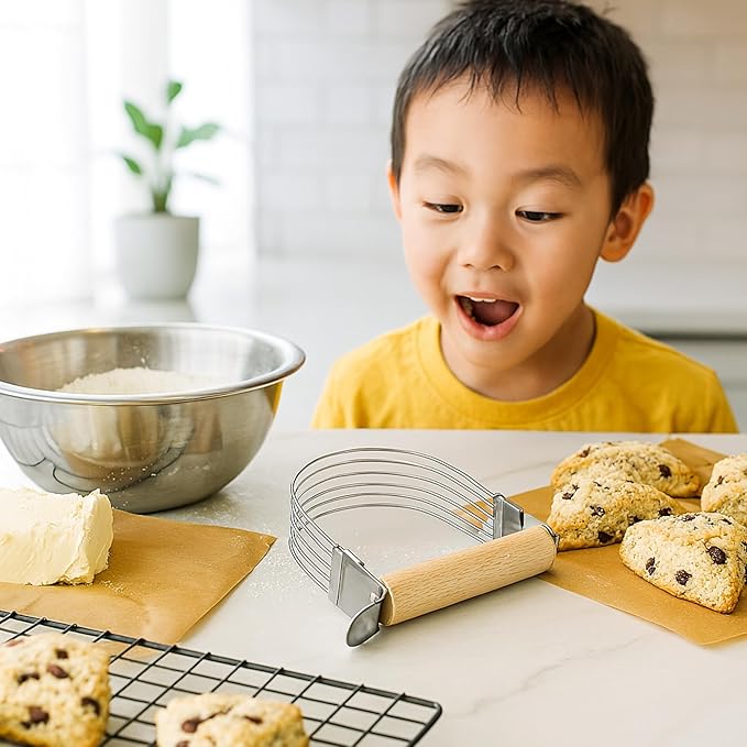Mrs. Anderson’s Baking 6-Wire Pastry Cutter and Dough Blender, Stainless Steel