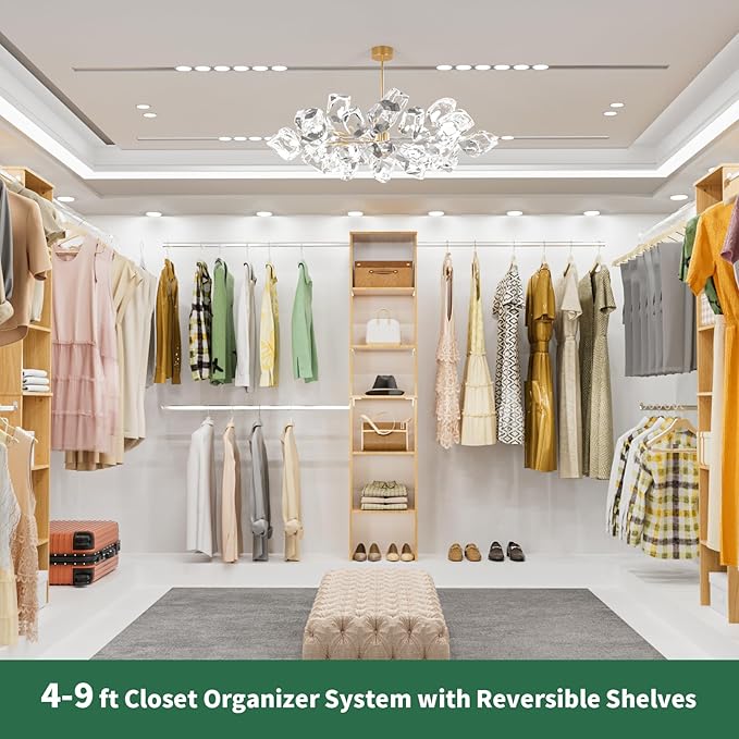Closet System, Wood Tower Storage