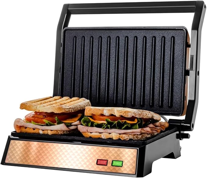 OVENTE Electric Panini Press Sandwich Maker