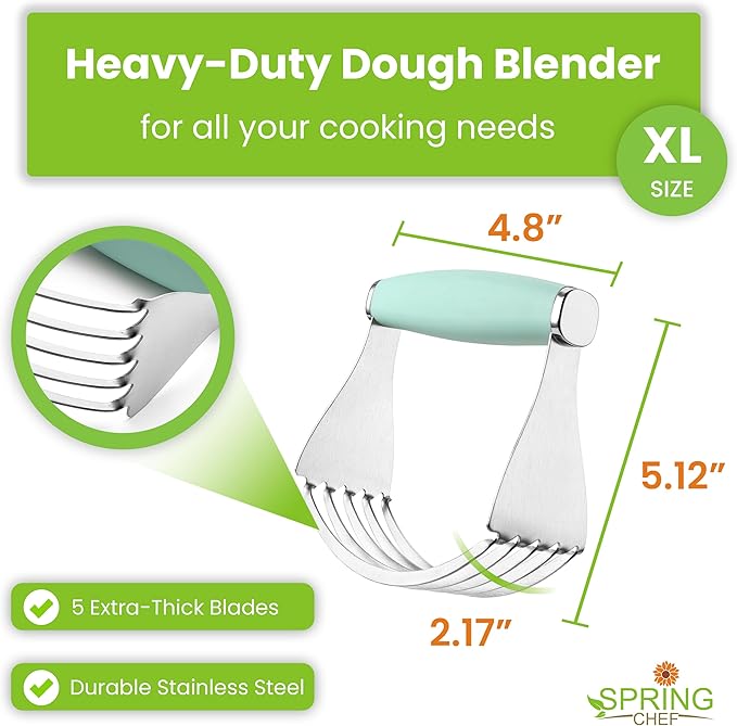 Spring Chef XL Stainless Steel Pastry Cutter Tool