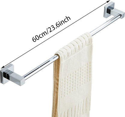Chrome Bathroom Hardware Set 4 Pieces, Bathroom Accessories Set Stainless Steel