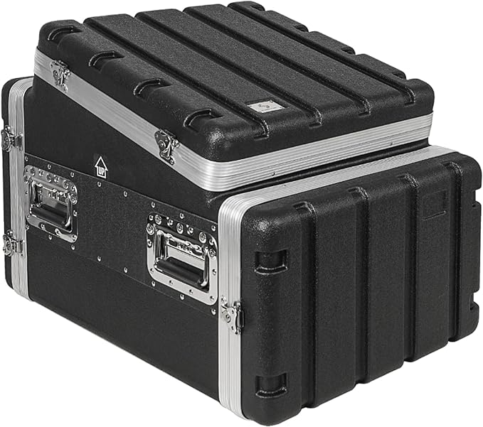 Sound Town Lightweight and Compact 6U ATA ABS Rack Case,