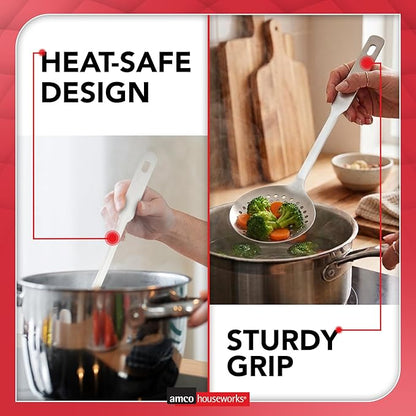 Amco 5 Piece Stainless Steel Cooking Utensil Set