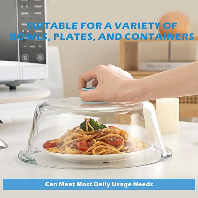 Tall Glass Microwave Splatter Cover