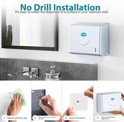 Folded Paper Towel Dispenser Wall: Modunful Compact ABS Dispenser