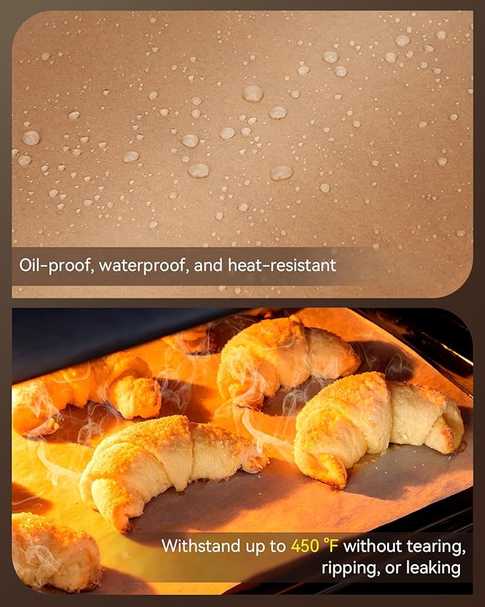 Parchment Paper Sheets, 9x13 In Non-Stick Precut Baking Parchment