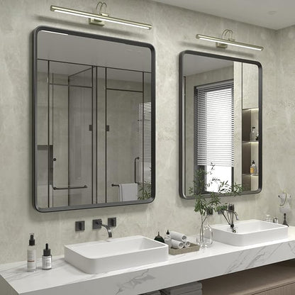 24x36 Black Matte Bathroom Mirror