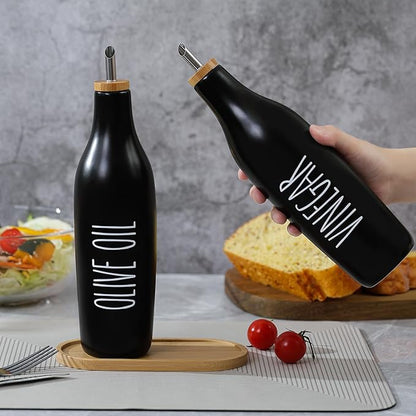 HOMCDALY Ceramic Olive Oil Dispenser