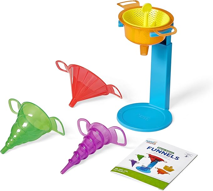 hand2mind Starter Science Funnels, Science Lab Equipment, Sand Sifter, Water