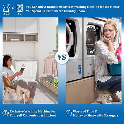 Portable Twin Tub 18lbs Washing Machine