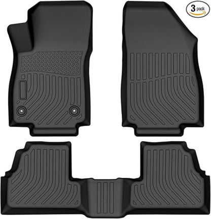 Floor Mats for 2013-2022 Buick Encore,All-Weather TPE Rubber Car Floor Mats Odorless Anti-Slip 1st & 2nd Row Black No Fit 2020-2023 Encore GX (2013-2022 Encore)