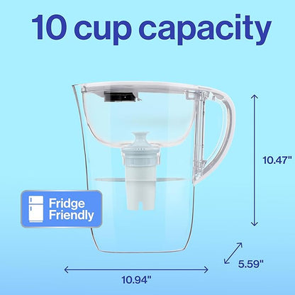 Brita 10 Cup Water Filter Pitcher, Copper and More, Includes 1 Brita Plus Filter