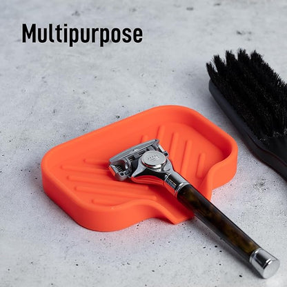 Zulay Kitchen Small Silicone Sponge Holder – Space-Saving Sink Organizer Tray