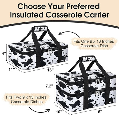 Insulated Casserole Carrier, Portable Casserole Carrier